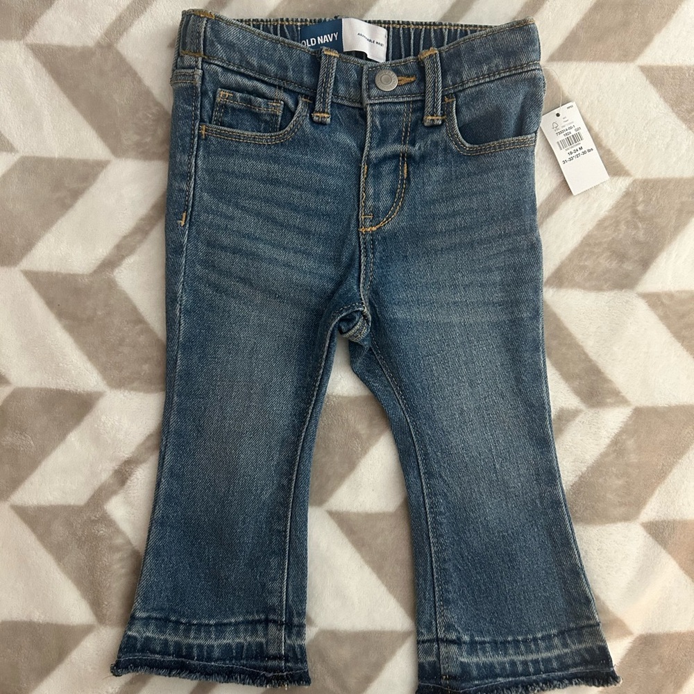 18-24 month girls flare leg denim jeans - NWT